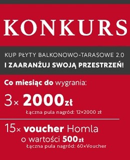 Konkurs Opoczno - kup płyty balkonowo-tarasowe 2.0 i&nbsp;wygraj!