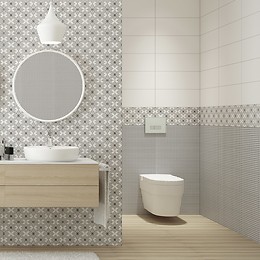 Płytki z kolekcji Black&White Pattern w czarno-białe dekoracyjne motywy