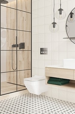 PATCHWORK CLOVER black płytki ceramiczne