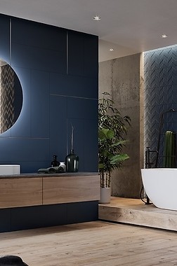 płytki ceramiczne LOVE YOU NAVY BLUE