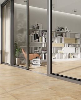 Kładąc takie same płytki Opoczno w salonie i na balkonie optycznie ...