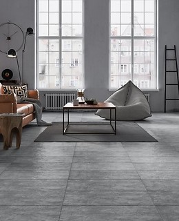 Płytki z kolekcji Pietra swoim wyglądem nadają wnętrzu industrialnego klimatu