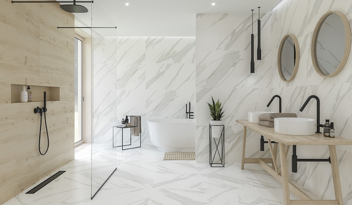 łazienka z odpływem liniowym