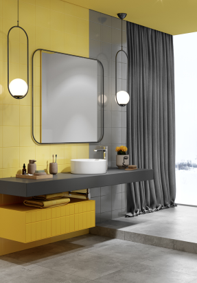 Łazienka w kolorach roku 2021