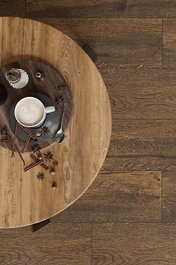 Drewnopodobne płytki w kuchni