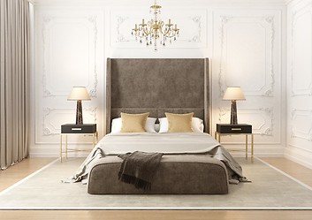 Styl paryski w sypialni