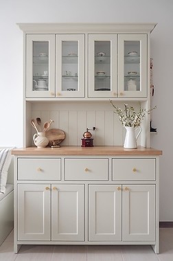 Kredens w kuchni w stylu francuskim