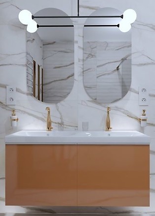 Double Project - łazienka z płytką marmurową