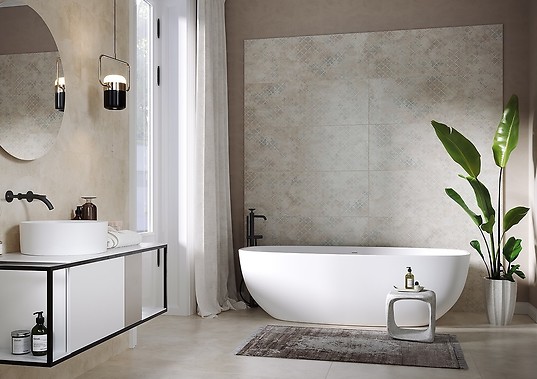 Calm Colors, łazienka w stylu boho