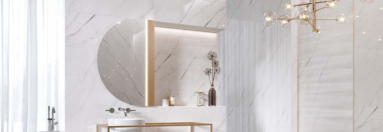 7 pomysłów na piękne i ponadczasowe łazienki z marmurem
