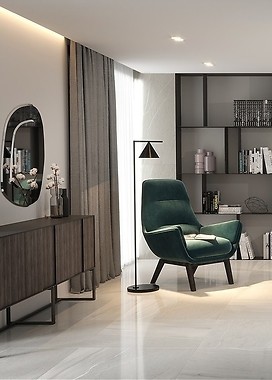 Płytki imitujące marmur – oryginalny pomysł na podłogę w salonie