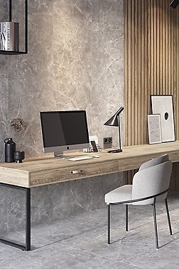 Płytki imitujące marmur – oryginalny pomysł na podłogę w salonie