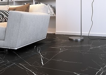 Płytki imitujące marmur – oryginalny pomysł na podłogę w salonie