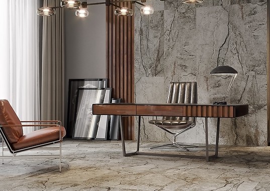 Płytki imitujące marmur – oryginalny pomysł na podłogę w salonie