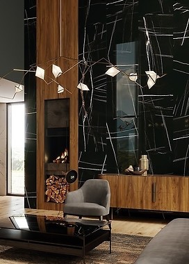 Płytki imitujące marmur – oryginalny pomysł na podłogę w salonie