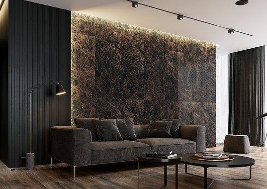 Płytki imitujące marmur – oryginalny pomysł na podłogę w salonie