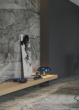 Ponadczasowa elegancja, czyli marmurowa ściana w salonie