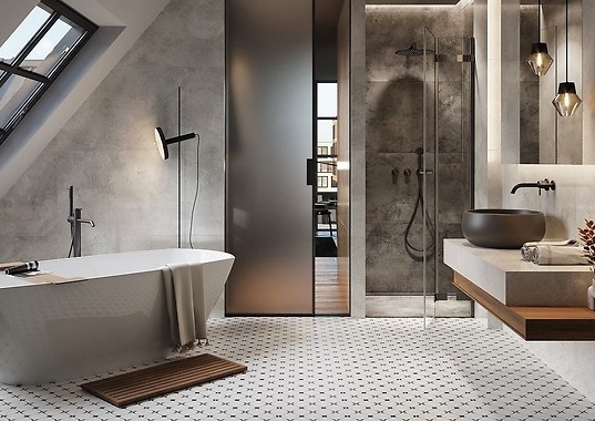 Projektowanie łazienki w stylu patchwork