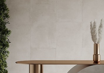 Aranżacja salonu z betonem na ścianie