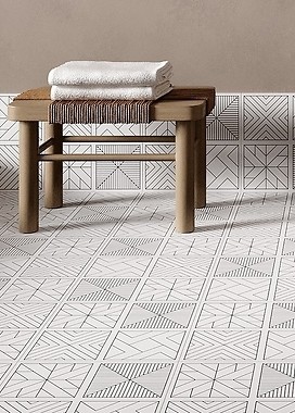 Płytki patchwork - czy przytłoczą małą łazienkę?