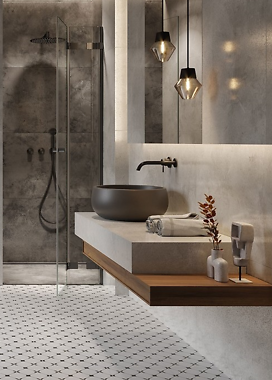 Płytki patchwork - czy przytłoczą małą łazienkę?