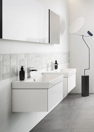 Płytki patchwork - czy przytłoczą małą łazienkę?