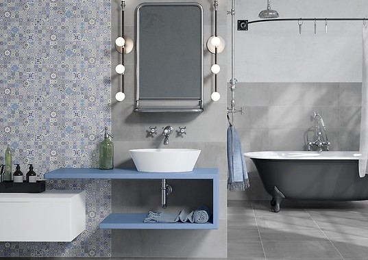 Płytki patchwork - czy przytłoczą małą łazienkę?