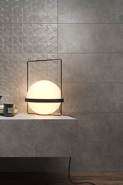 Połączenie drewna i betonu w salonie