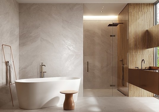 Z czym połączyć kamień na ścianie?