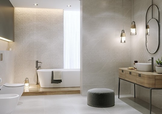 Z czym połączyć kamień na ścianie?