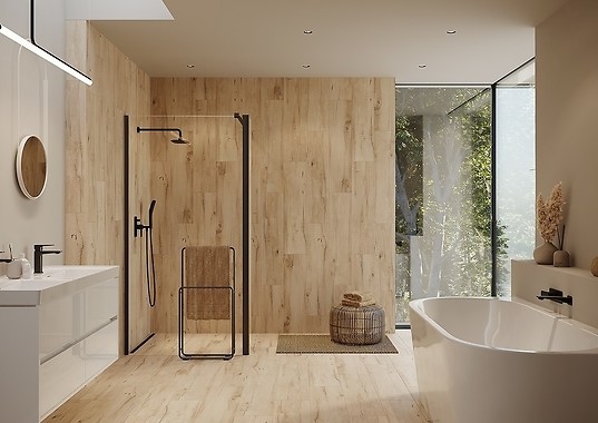 Drewniana podłoga - jakie płytki będą do niej pasować?