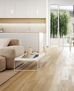 Kuchnia połączona z salonem - czy jednakowa podłoga to dobry pomysł?