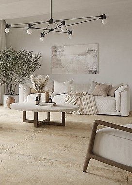 Płytki w salonie - mat czy połysk?