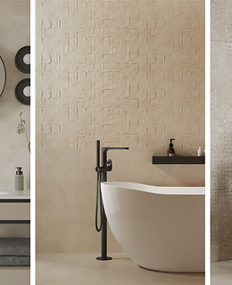 3 beżowe kolekcji do łazienki najczęściej wyszukiwane w 2025 roku - miniaturka