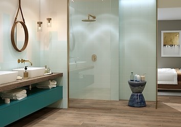 drewniana podłoga w łaziene