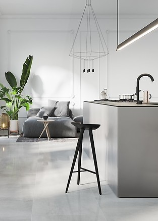 wyspa z gresów w kuchni