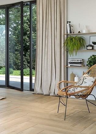 drewniane podłogi w stylu boho