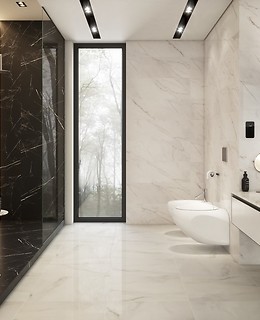 Łazienka od Opoczno inspirowana marmurem