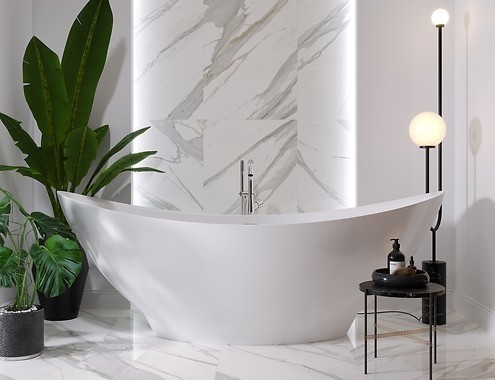 płytki z serii Calacatta Gold