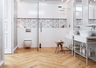 FLOWER CEMENTO white