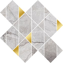 Stone Hills Grey Mosaic Glossy Rect